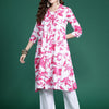 Dhiyona IE Floral Printed Sequinned Kurta