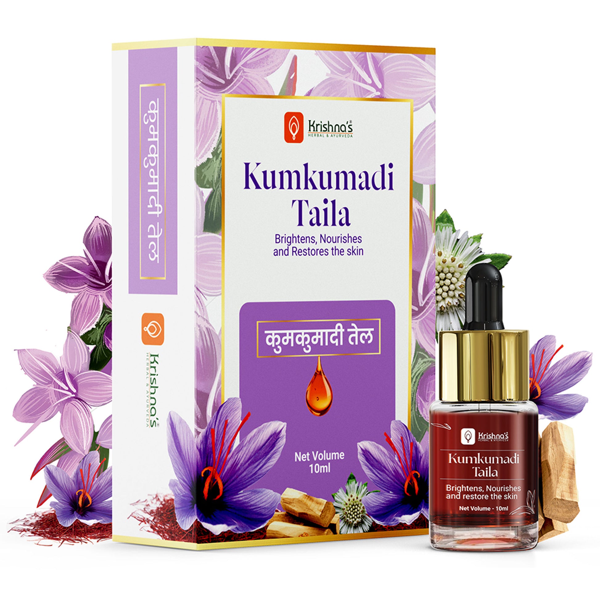Krishna's Herbal & Ayurveda Kumkumadi Taila