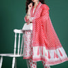 Dhiyona IE Floral Printed Pure Cotton Kurta with Trousers & With Dupatta