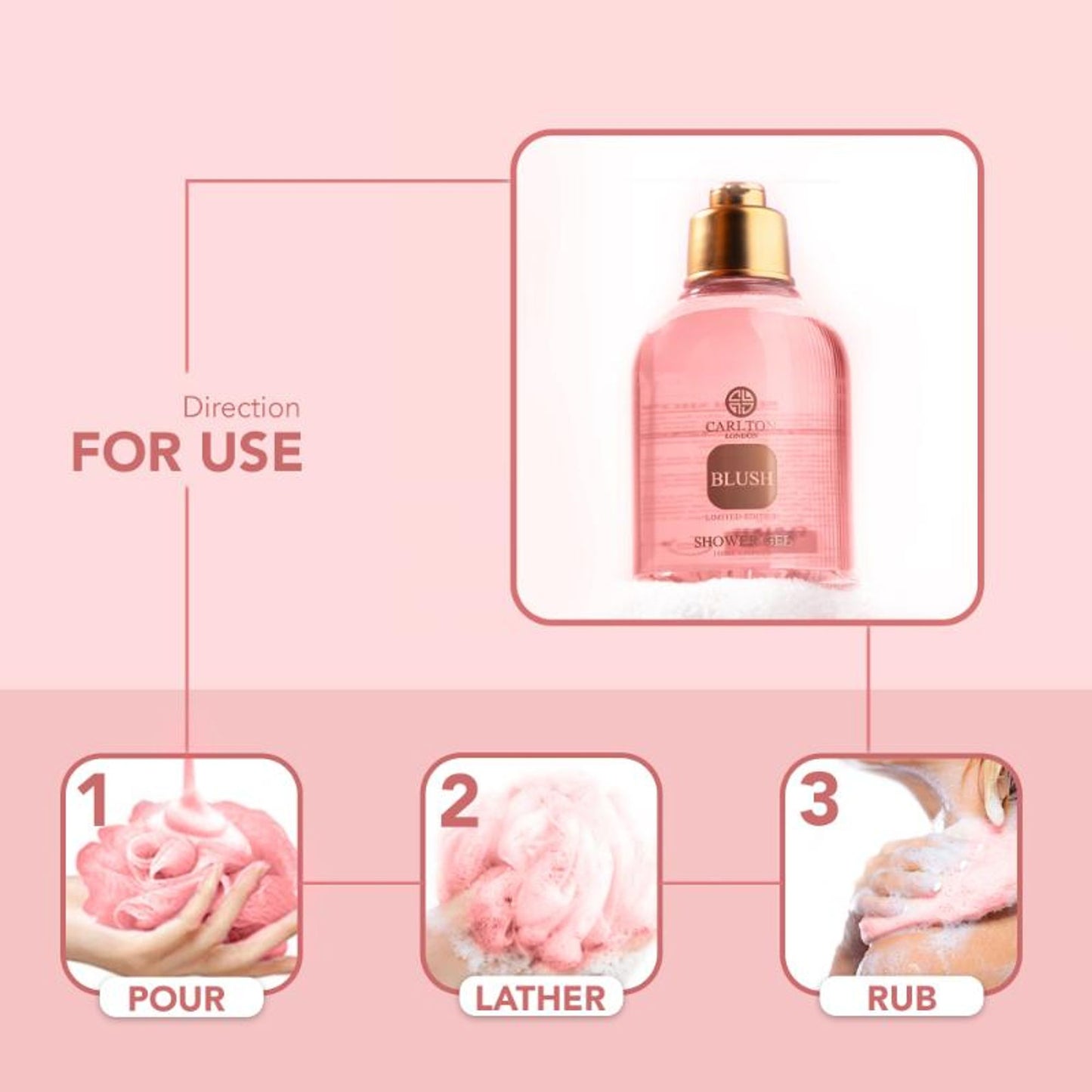 Carlton London Perfume Blush Shower Gel