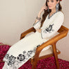 Dhiyona IE Women Floral Embroidered Regular Thread Work Kurta with Trousers