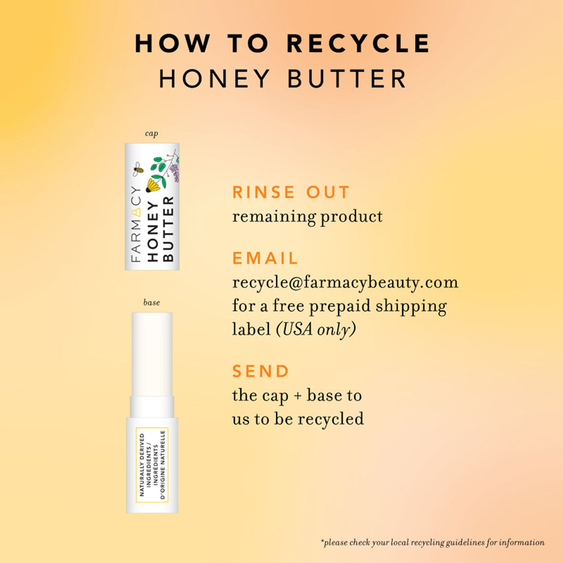 Farmacy Beauty Honey Butter Beeswax Lip Balm
