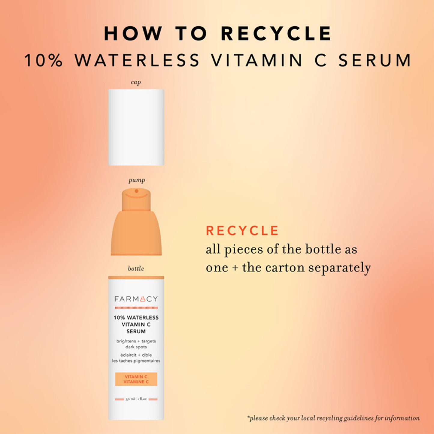 Farmacy Beauty 10% Waterless Vitamin C Serum