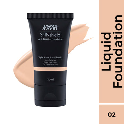 Nykaa Cosmetics SkinShield Anti-Pollution Matte Foundation - Very Vanilla 02