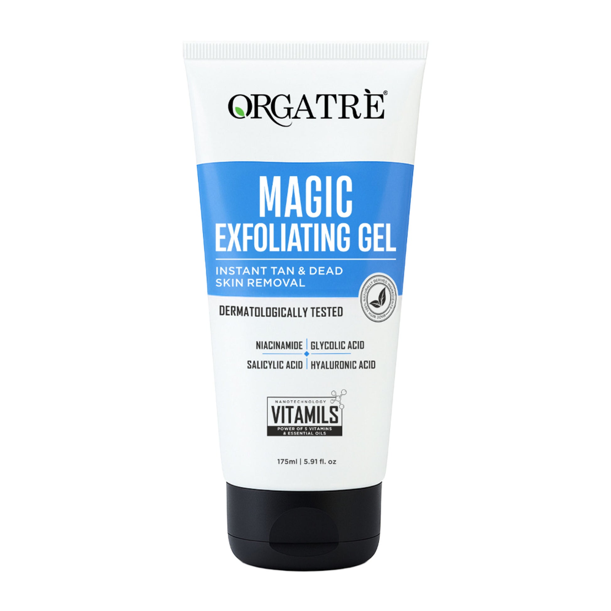 Orgatre Instant Tan & Dead Skin Removal Exfoliating Gel For Women & Men - Tanning Dead Skin Remover