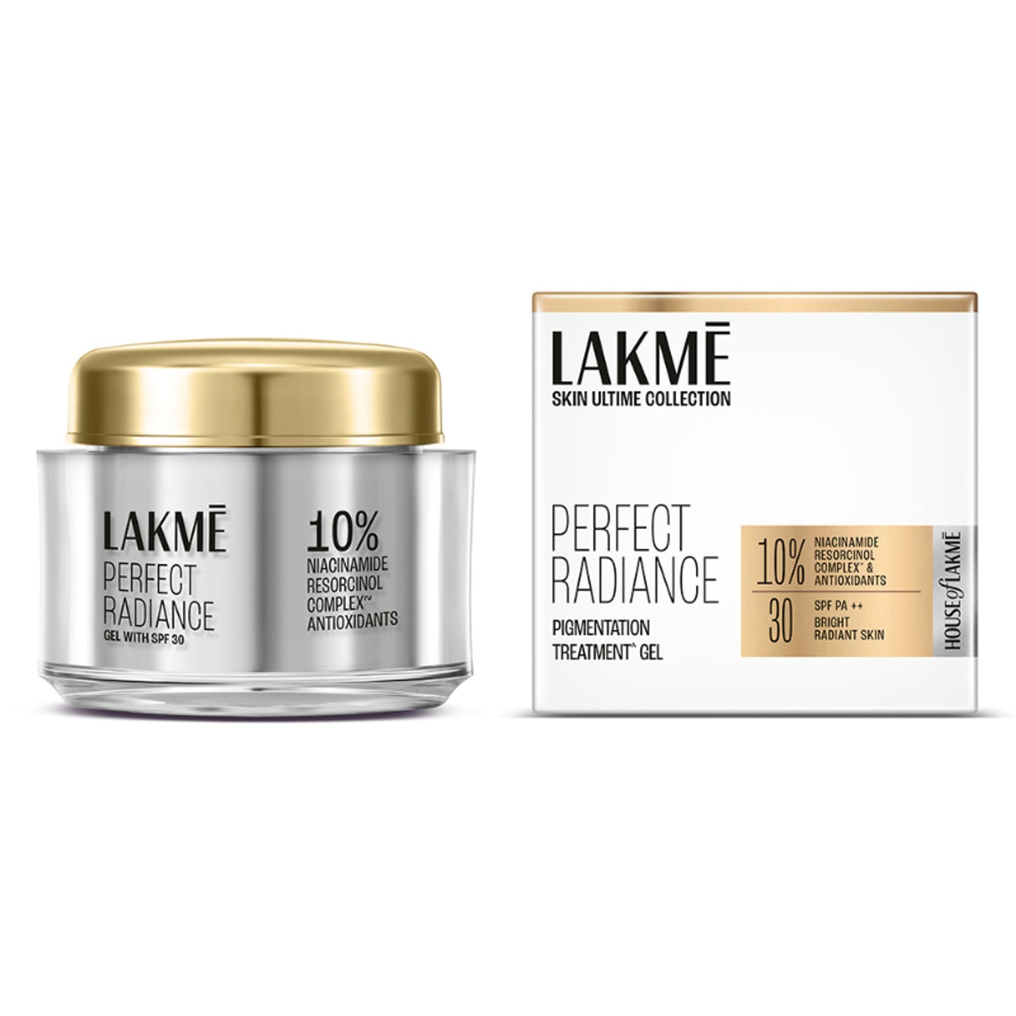 Lakme Perfect Radiance Pigmentation Treatment Gel with 10% Niacinamide Resorcinol Complex, 50g