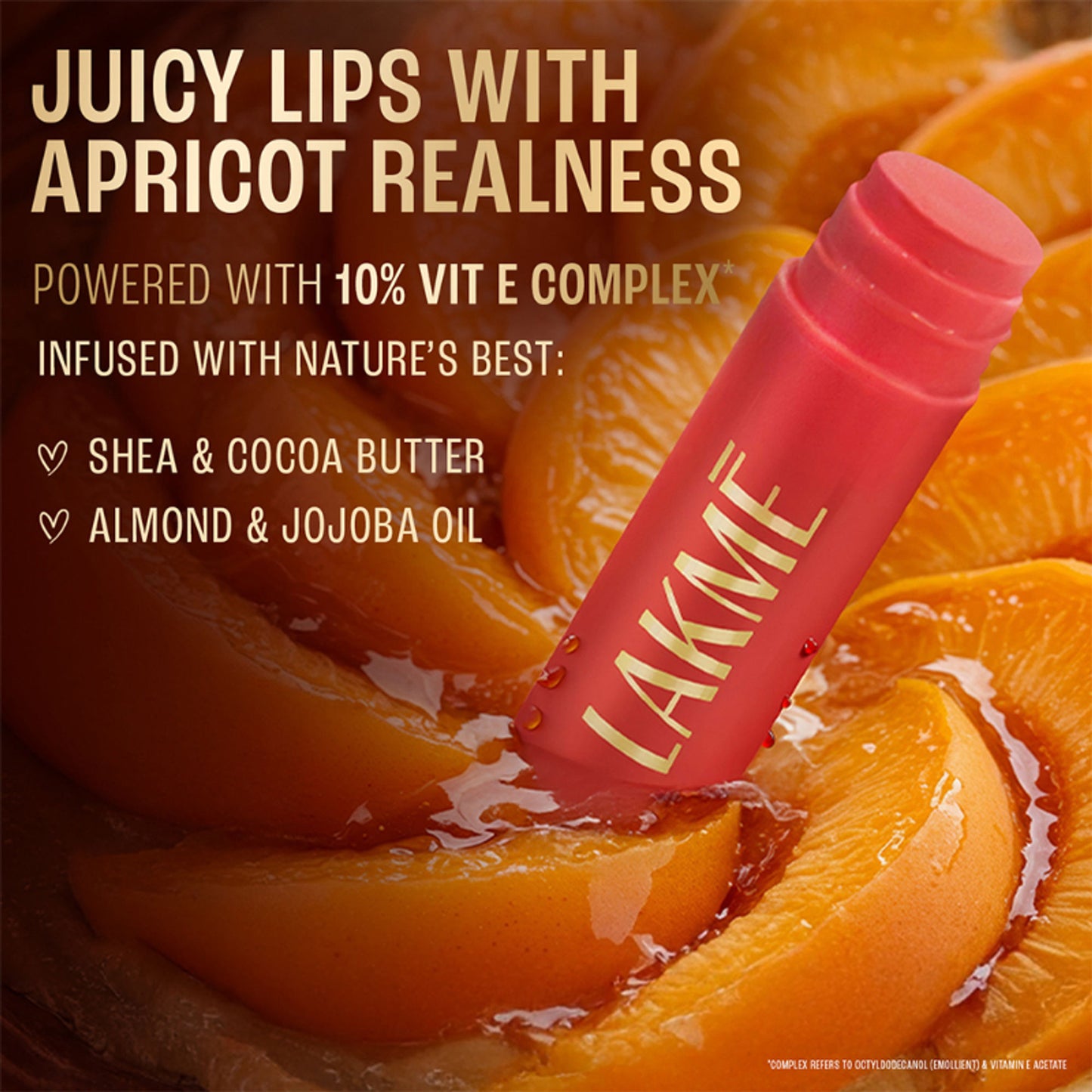 Lakme Lip Love Chapstick SPF 15 - Apricot