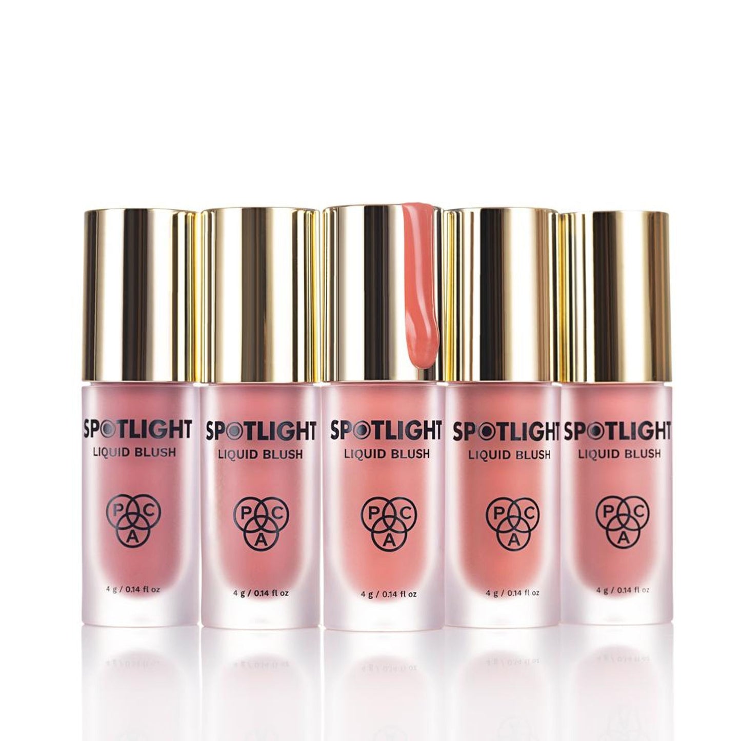 PAC Spotlight Liquid Blush - Highly Pigmented Blendable Formula, Long Lasting Dewy Finish - Bubblegum