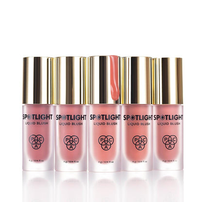 PAC Spotlight Liquid Blush - Highly Pigmented Blendable Formula, Long Lasting Dewy Finish - Bubblegum