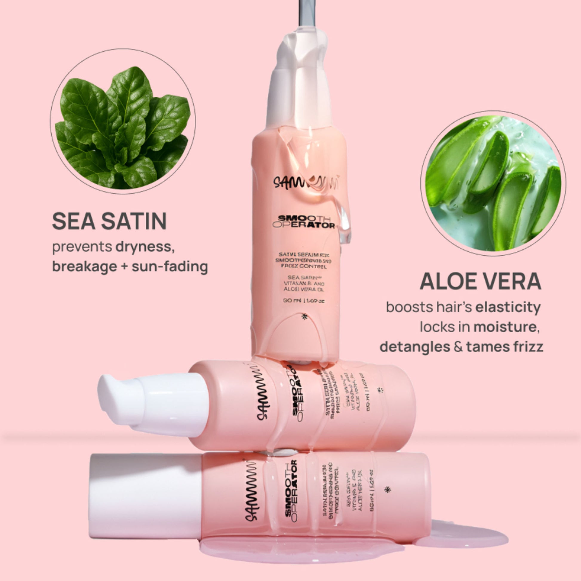 Sammmm Smooth Operator Satin Serum For Smoothening And Frizz Control