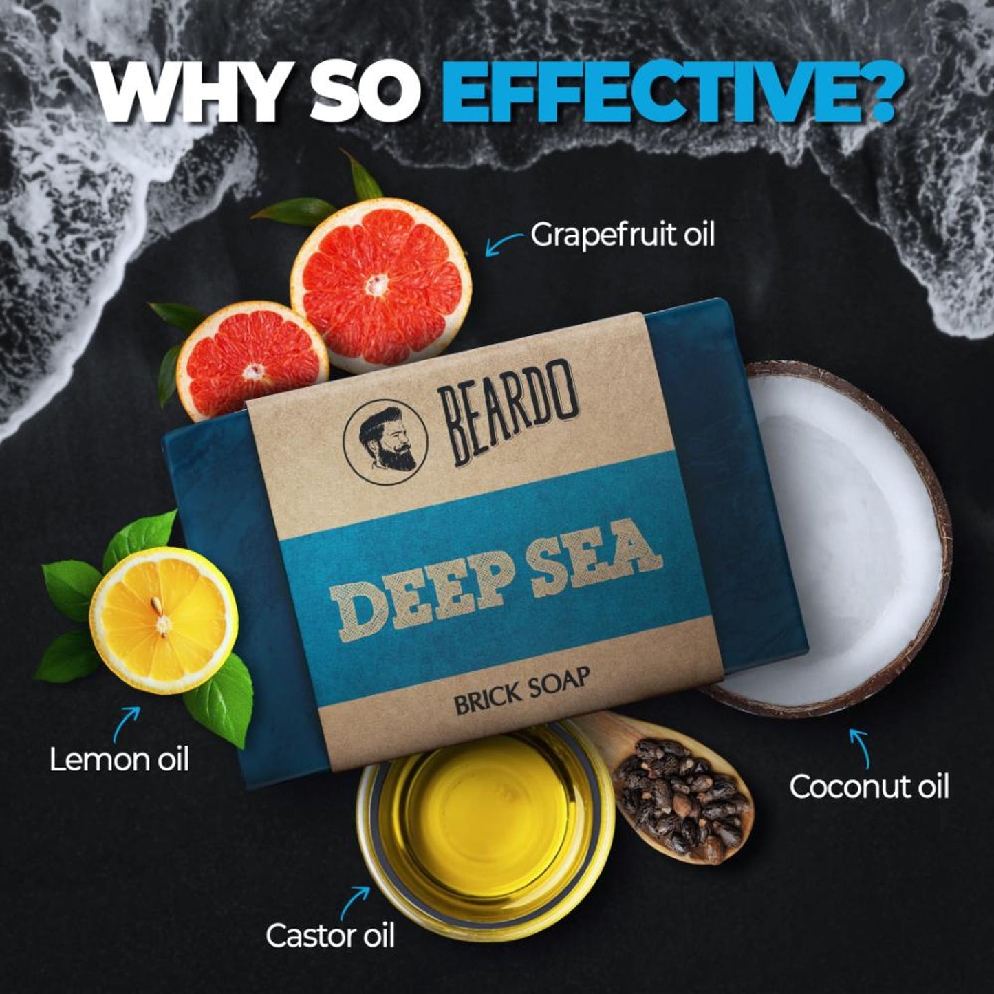 Beardo Deep Sea Brick Soap