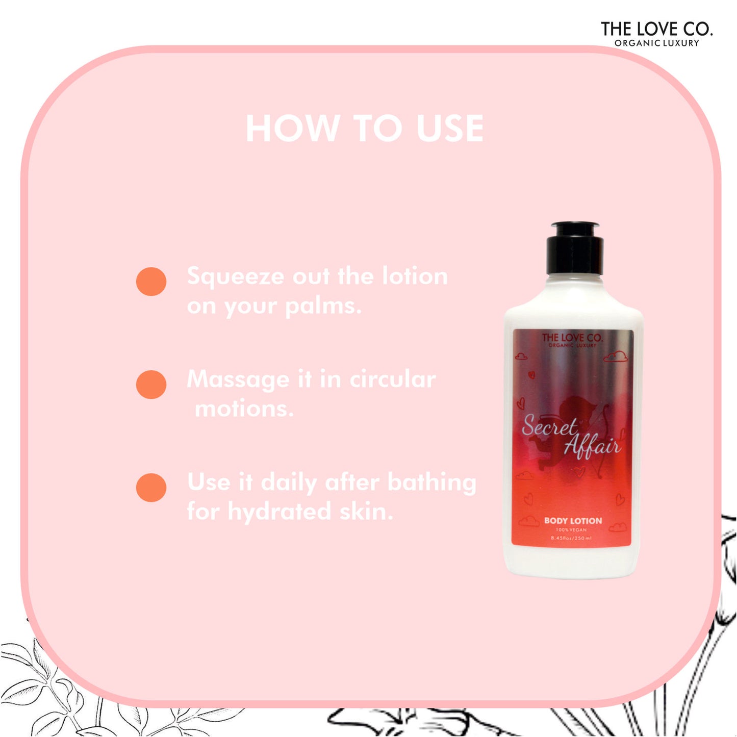 The Love Co. Secret Affair Body Lotion
