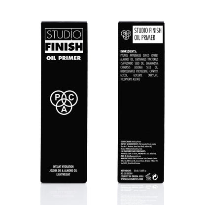 PAC Studio Finish Oil Primer For Dry Skin - UltraLight, Fast Absorbing, Jojoba Oil Hydrates Skin