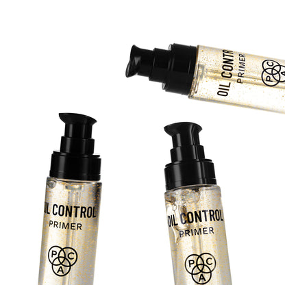 PAC Oil Control Primer - Infused with 24K Gold Leaf Extracts, Controls Oil & Shine Minimizes Pores