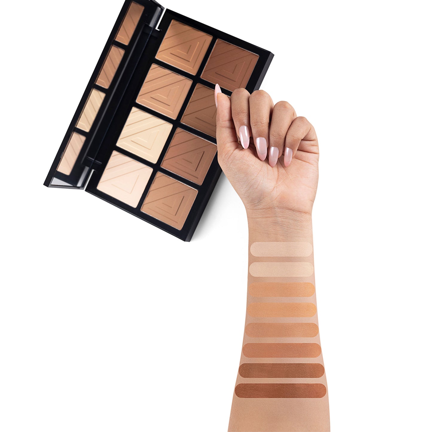 PAC Spotlight Contour Palette X8 - All in One MUA Palette, High Payoff, Shades for every Skin Tone