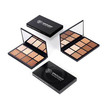 PAC Spotlight Contour Palette X8 - All in One MUA Palette, High Payoff, Shades for every Skin Tone