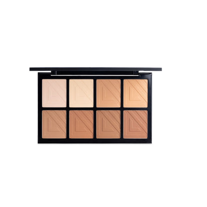 PAC Spotlight Contour Palette X8 - All in One MUA Palette, High Payoff, Shades for every Skin Tone