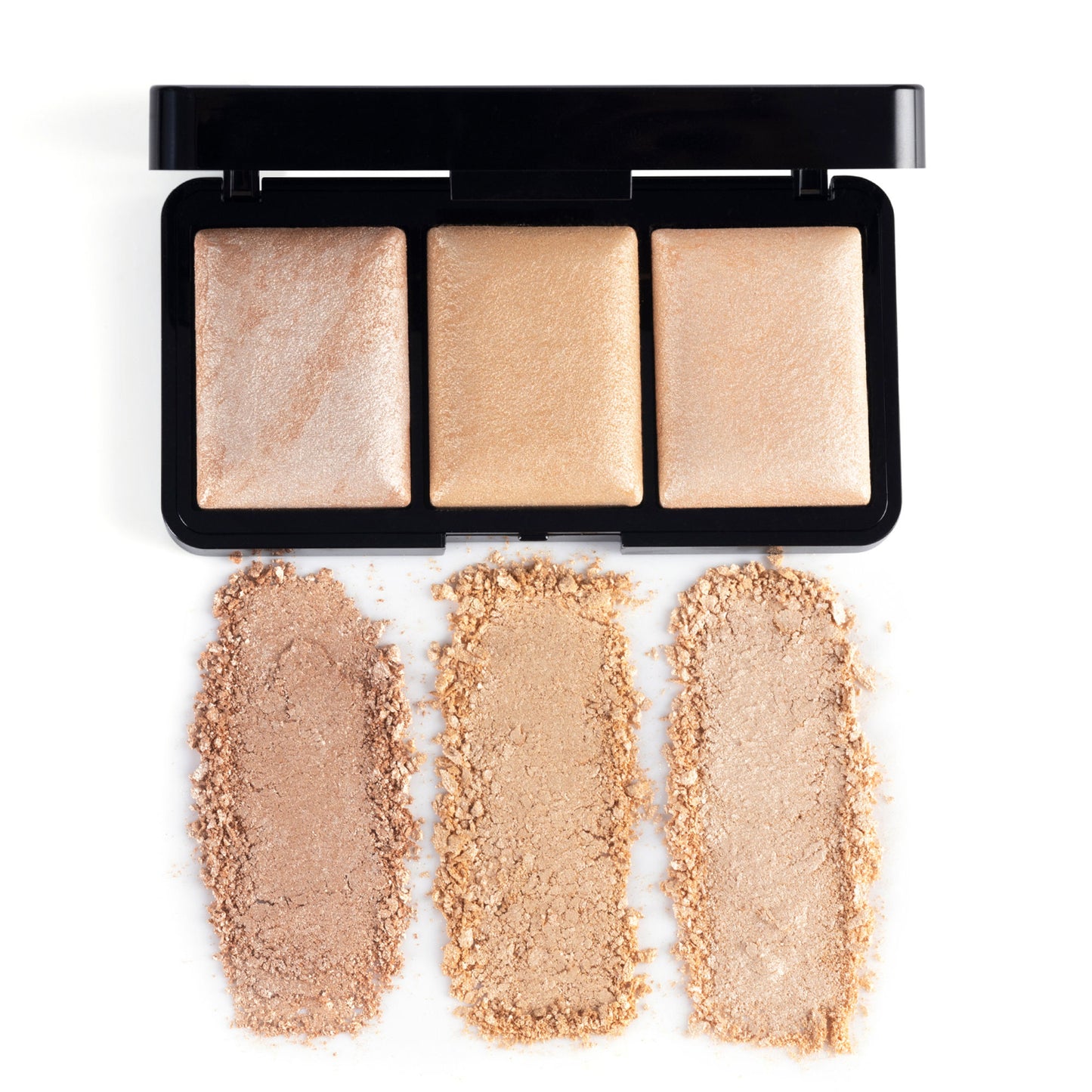 PAC Trio Glow Highlighter X3 Gold - Ultra Blinding Finish, Silky Smooth Texture, Blends Seamlessly