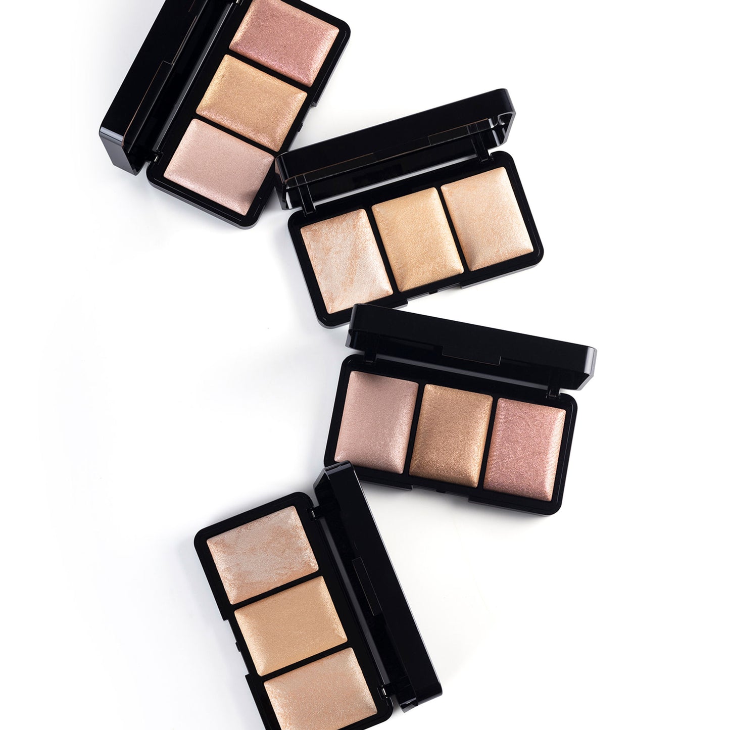 PAC Trio Glow Highlighter X3 Gold - Ultra Blinding Finish, Silky Smooth Texture, Blends Seamlessly