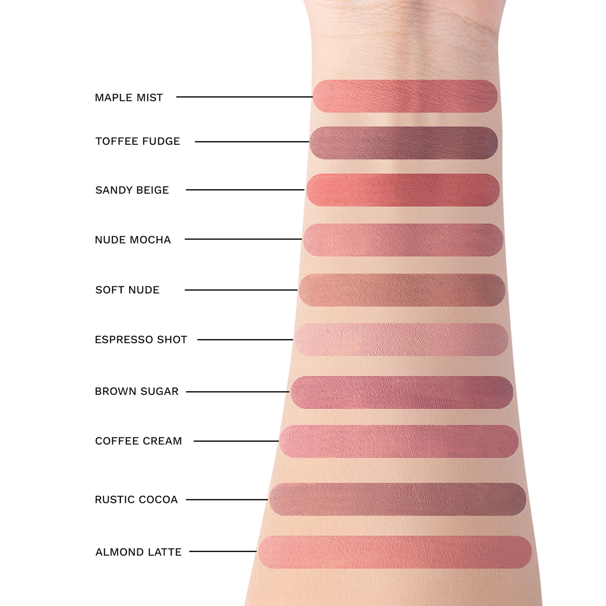 PAC 24H Lip Liner Kit Everyday Nude - 24H Comfortable Wear, Highly Pigmented, Waterproof Smudgeproof