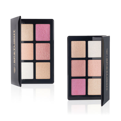 PAC Spotlight Duo Chrome Highlighter Palette - Silky Smooth Blendable Multi Chromes, Intense Payoff