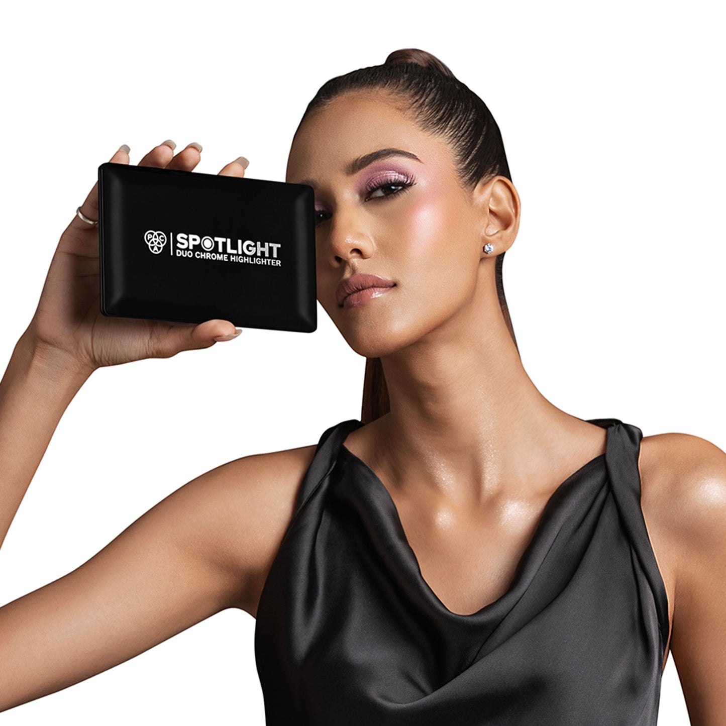 PAC Spotlight Duo Chrome Highlighter Palette - Silky Smooth Blendable Multi Chromes, Intense Payoff