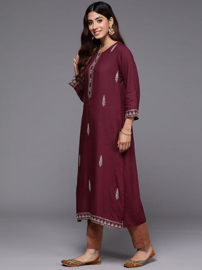 Dhiyona IE Pack of 2 Ethnic Motifs Embroidered Kurta