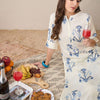 Dhiyona IE Printed Three-Quarter Sleeves Tunic With Palazzo