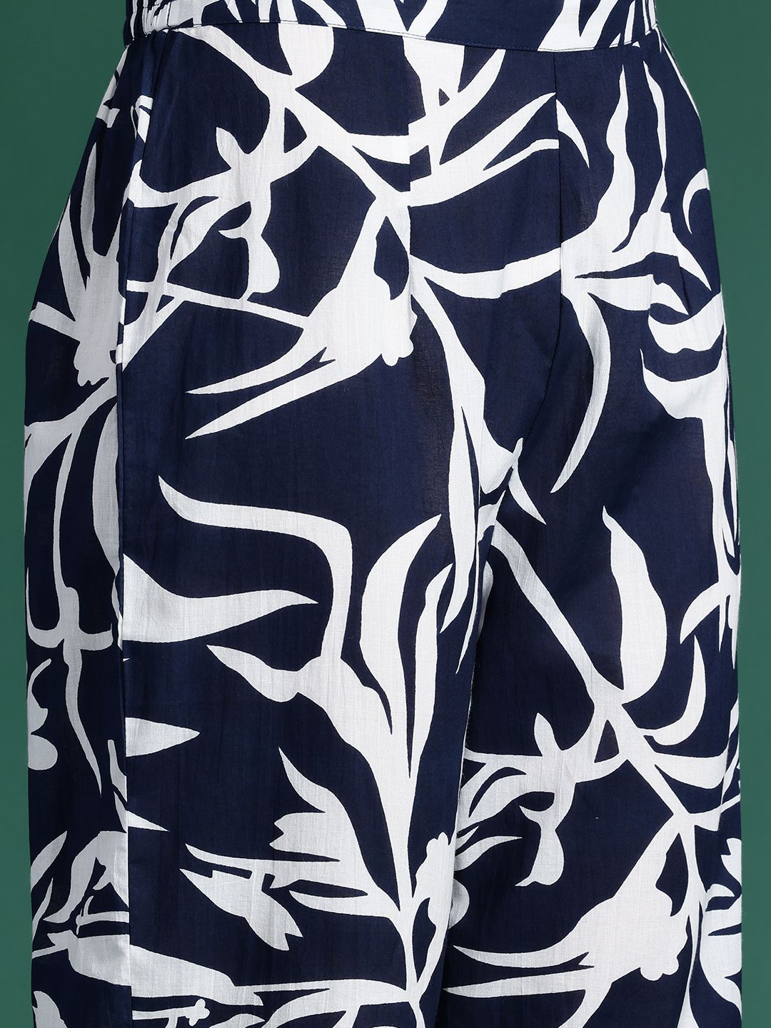 Dhiyona IE Printed Pure Cotton Tunic With Trousers