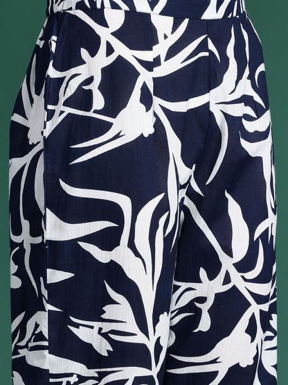 Dhiyona IE Printed Pure Cotton Tunic With Trousers