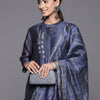 Dhiyona VA Women'sBandhani Printed Regular Mirror Work Kurta with Trousers & With Dupatta