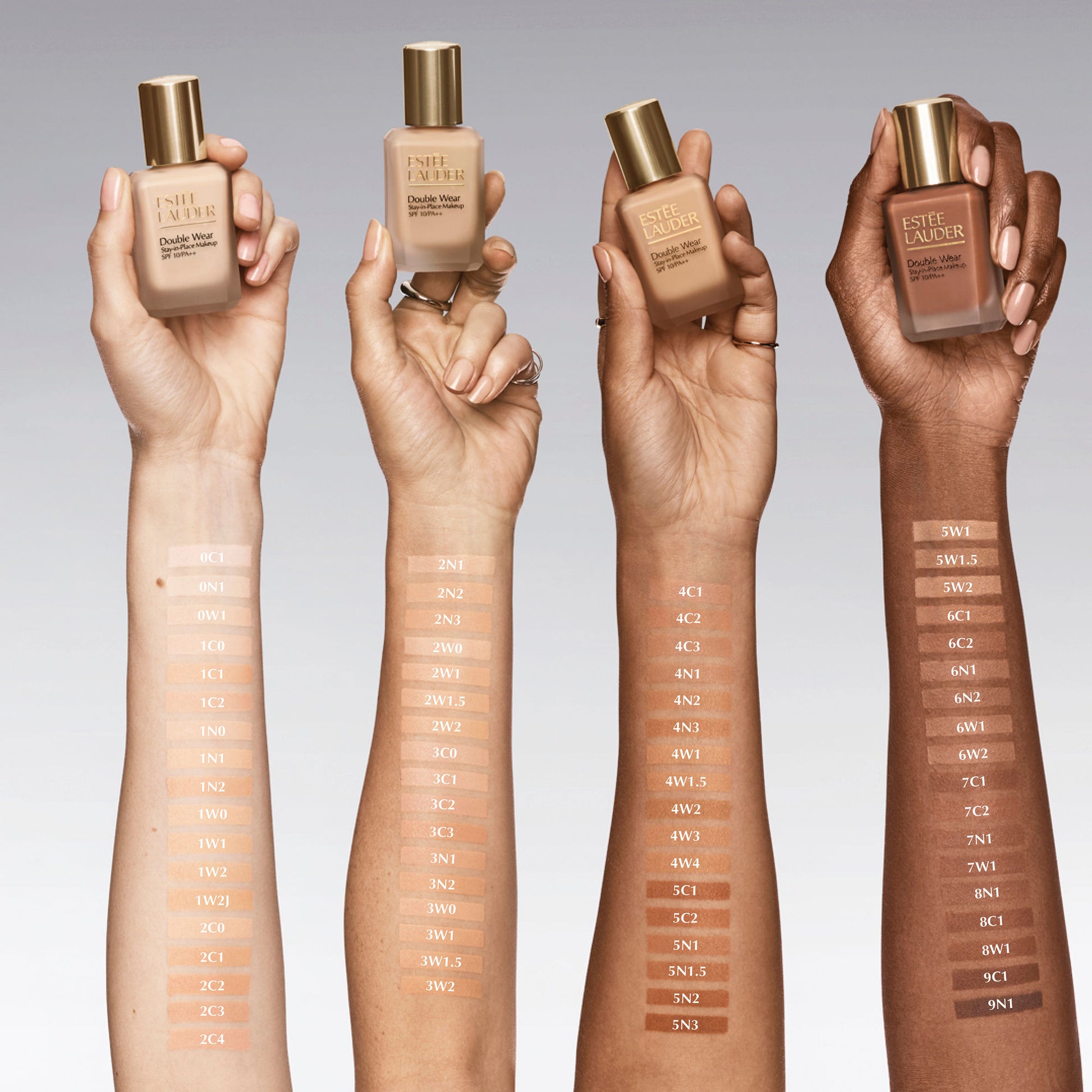 Estee Lauder Double Wear Travel Size Stay-In-Place Longwear Matte Foundation SPF 10 - 1W1 Bone