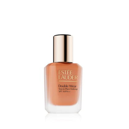 Estee Lauder Double Wear Longwear Matte Foundation SPF 10 in shade 5N1.5 Maple, with a smooth, matte finish and lightweight texture.