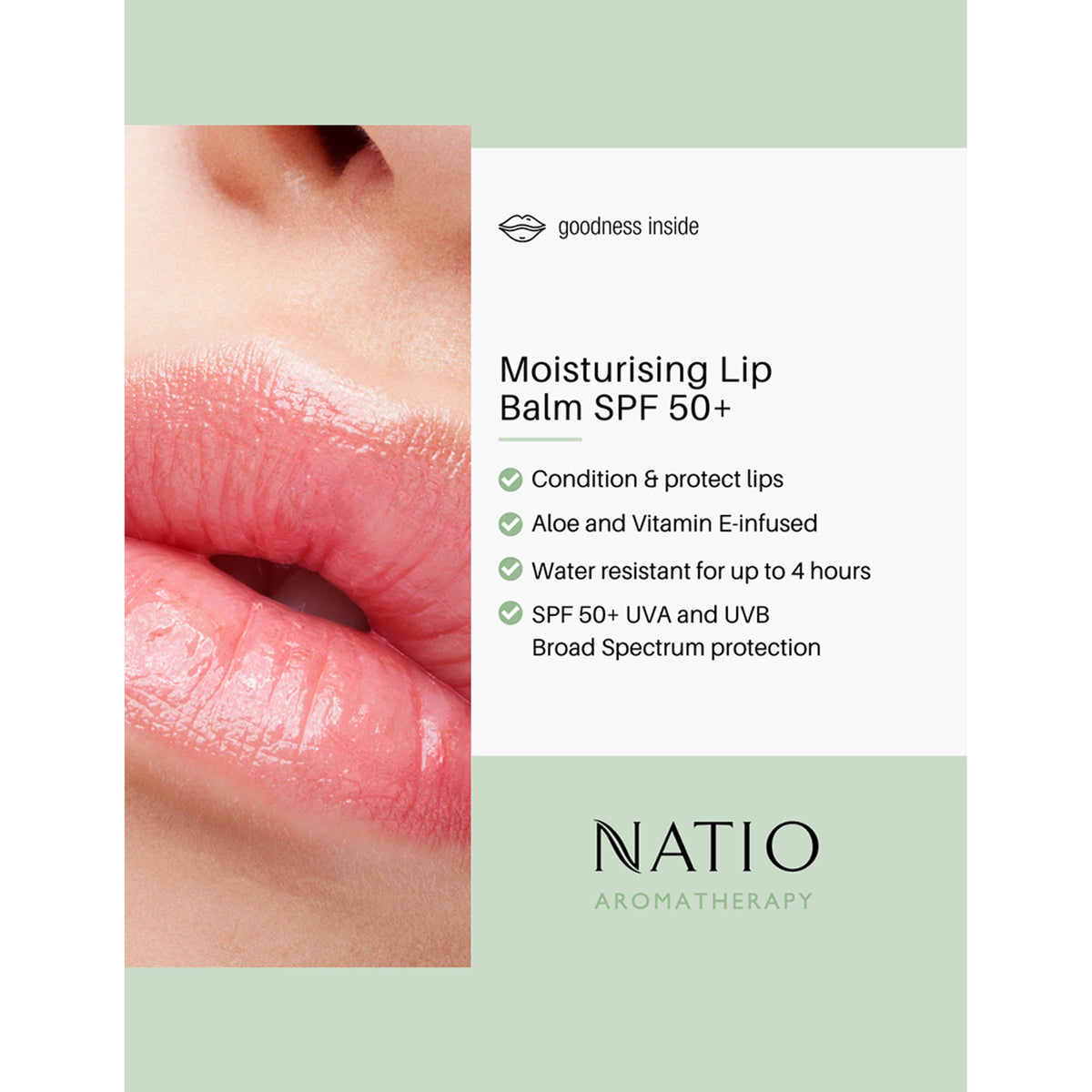 Natio Aromatherapy Moisturising Lip Balm SPF 50+