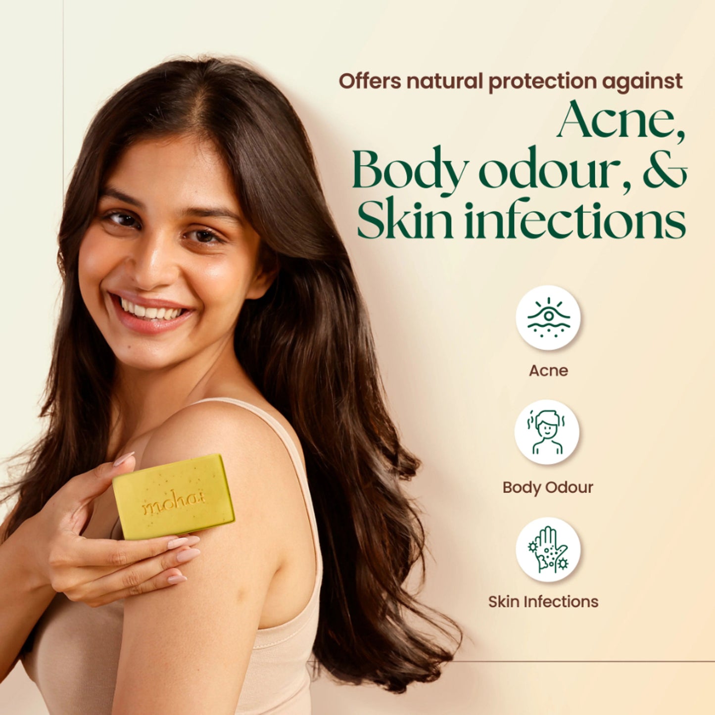 Moha Nourishing Herbal Soap Removes Blackheads And Pigmentation For Smooth Skin