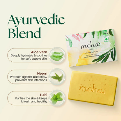Moha Nourishing Herbal Soap Removes Blackheads And Pigmentation For Smooth Skin