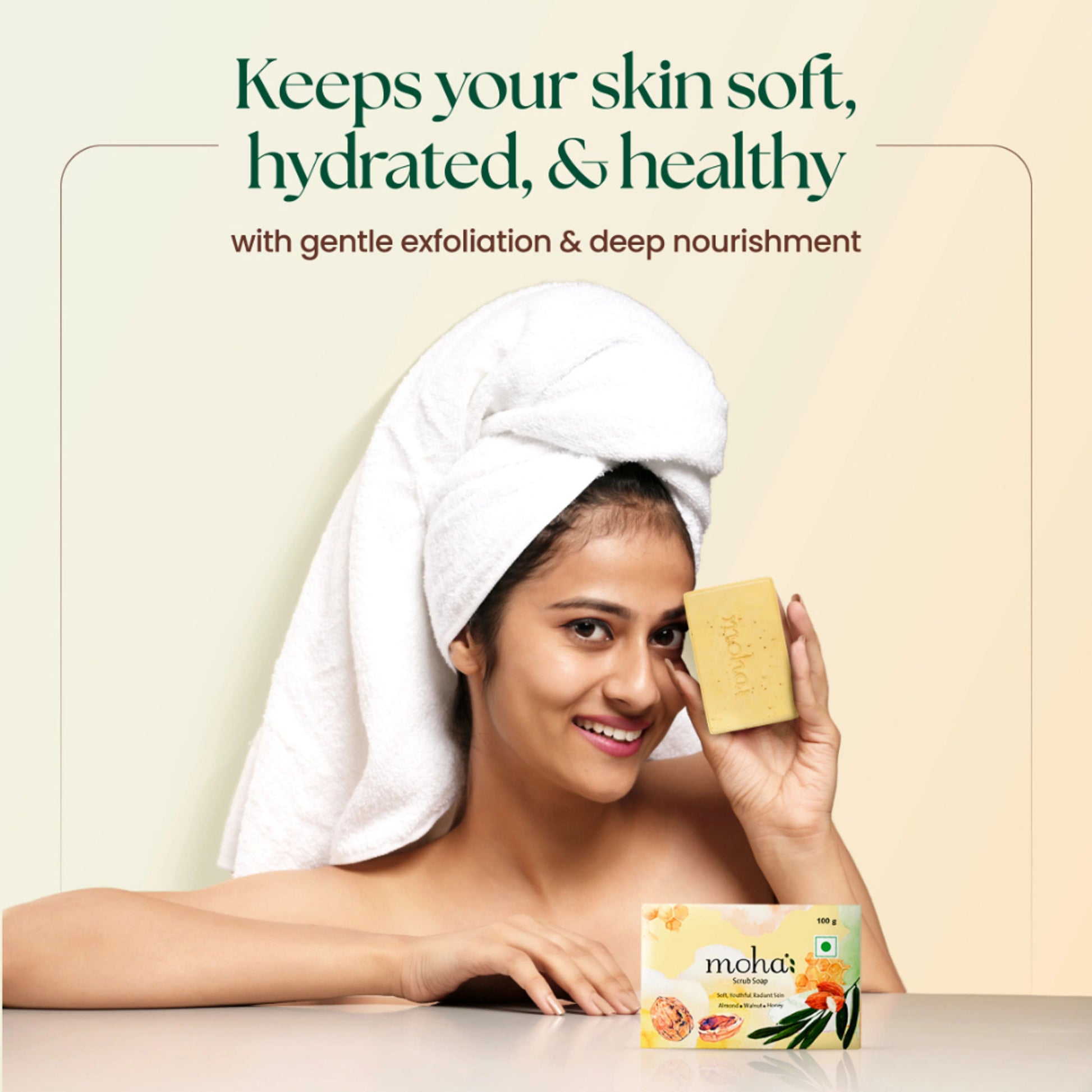 Moha Scrub Soap Exfoliate For Soft Youthful And Radiant Skin