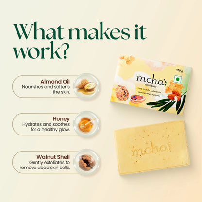 Moha Scrub Soap Exfoliate For Soft Youthful And Radiant Skin