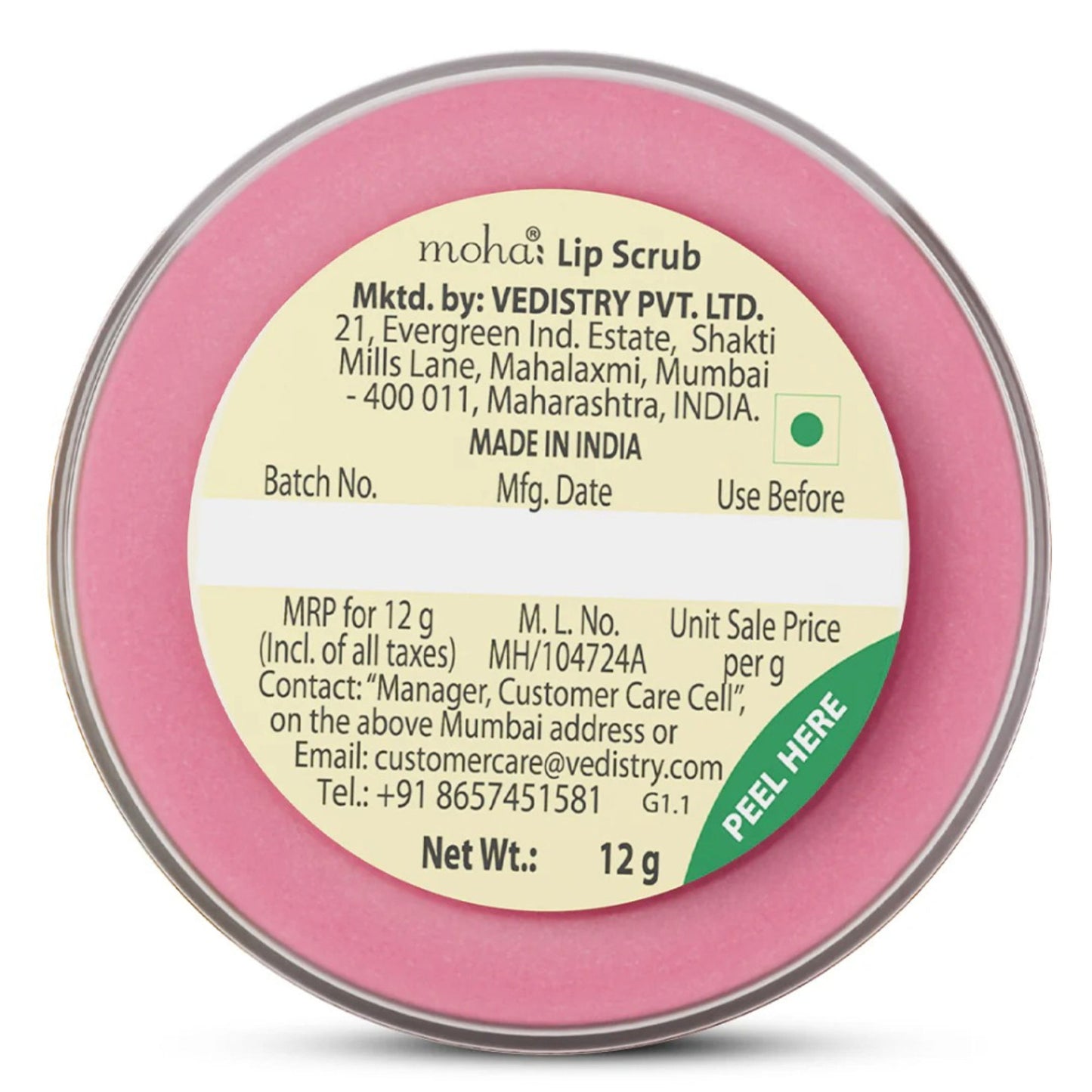 Moha Lip Scrub Exfoliate And Hydrate Lips For Soft Plump Lips