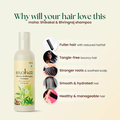 Moha Shikakai & Bhringraj Shampoo