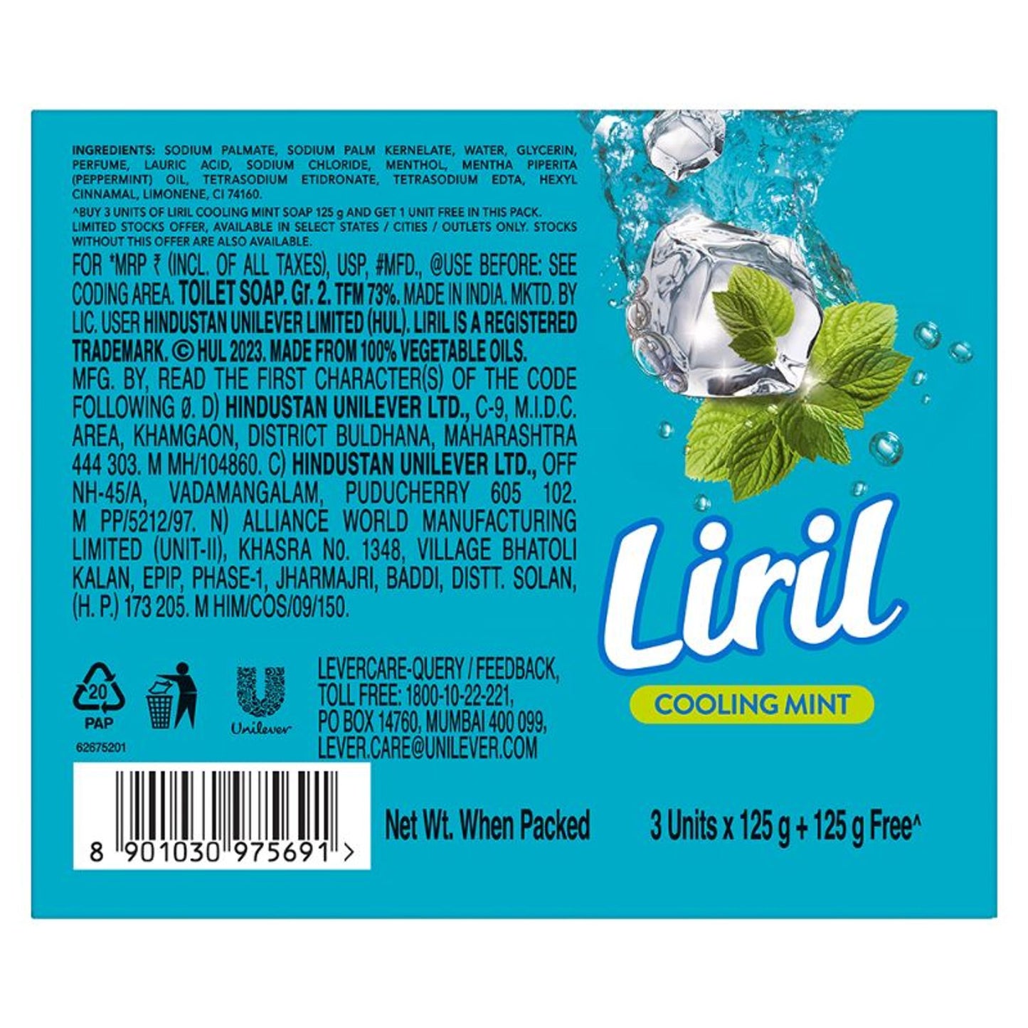 Liril Cooling Mint Soap B3G1