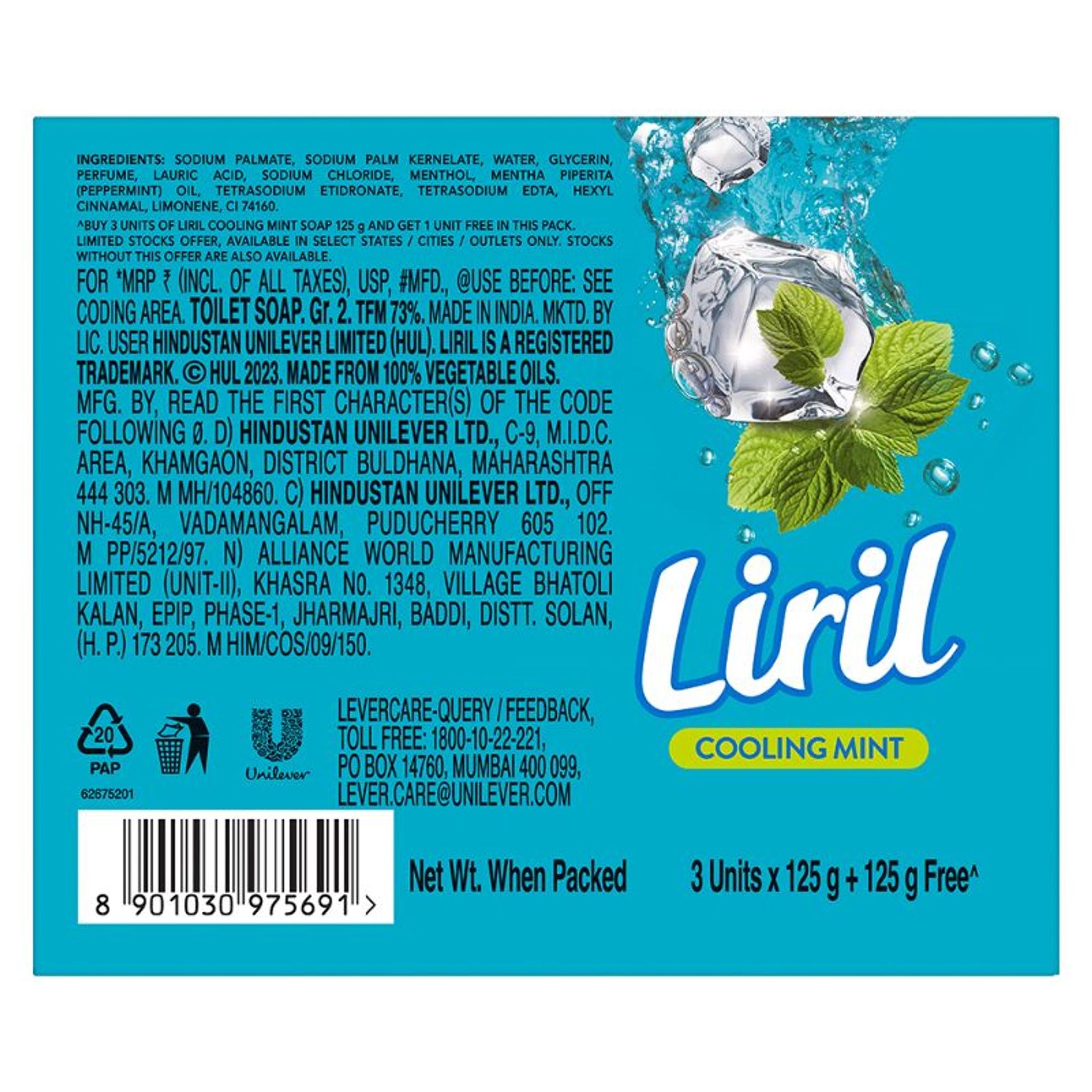 Liril Cooling Mint Soap B3G1
