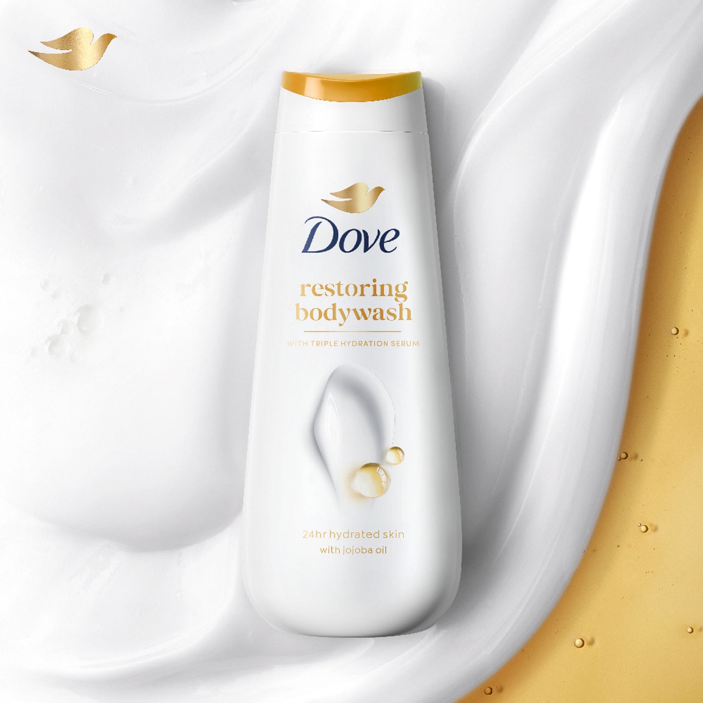Dove Dryness Care Bodywash With Triple Hydration Serum