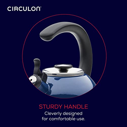 Circulon Enamel On Steel Whistling Tea Kettle