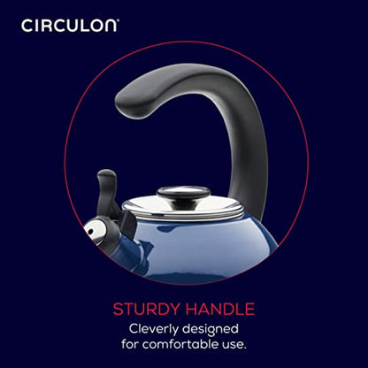 Circulon Enamel On Steel Whistling Tea Kettle
