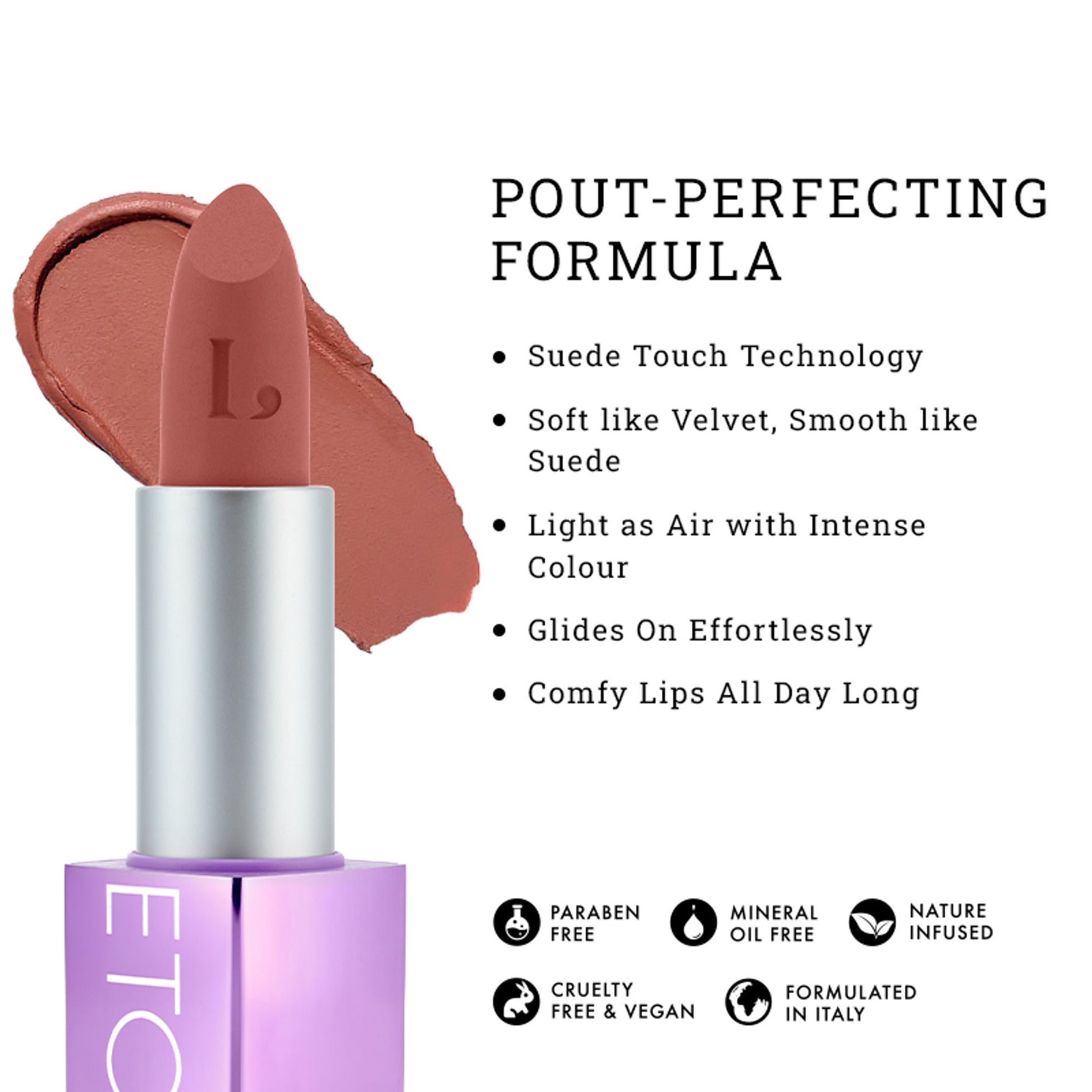 LOVETC High Definition Matte Lipstick, Transfer-Proof & Non-Drying - Summer Days