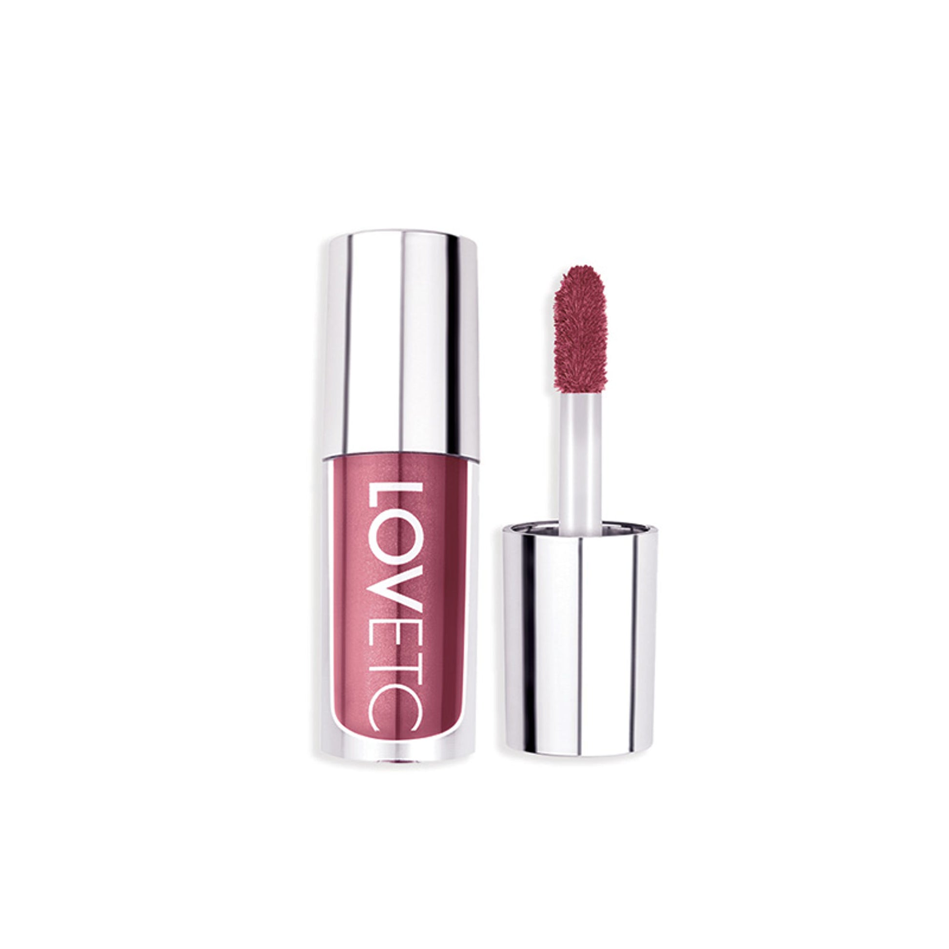 LOVETC High Glaze Tinted Lip Gloss, Mirror Shine, Non-Sticky, Hyaluronic Acid - Mauve Miracles