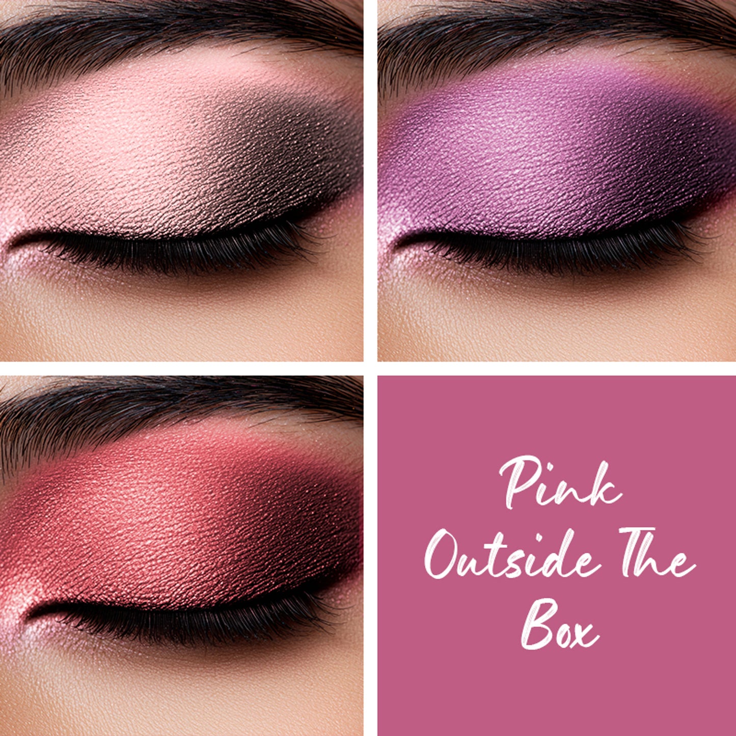 LOVETC Eyeshadow Palette With Brush, 9-in-1 Shades, Water & Smudge Proof - Pink Outside The Box