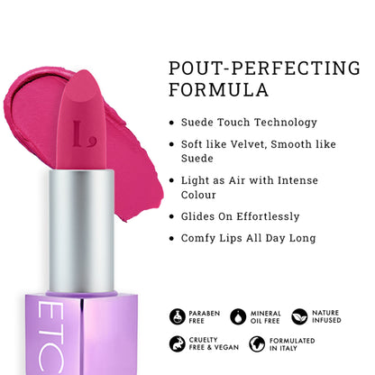 LOVETC High Definition Matte Lipstick, Transfer-Proof & Non-Drying - Passion Project