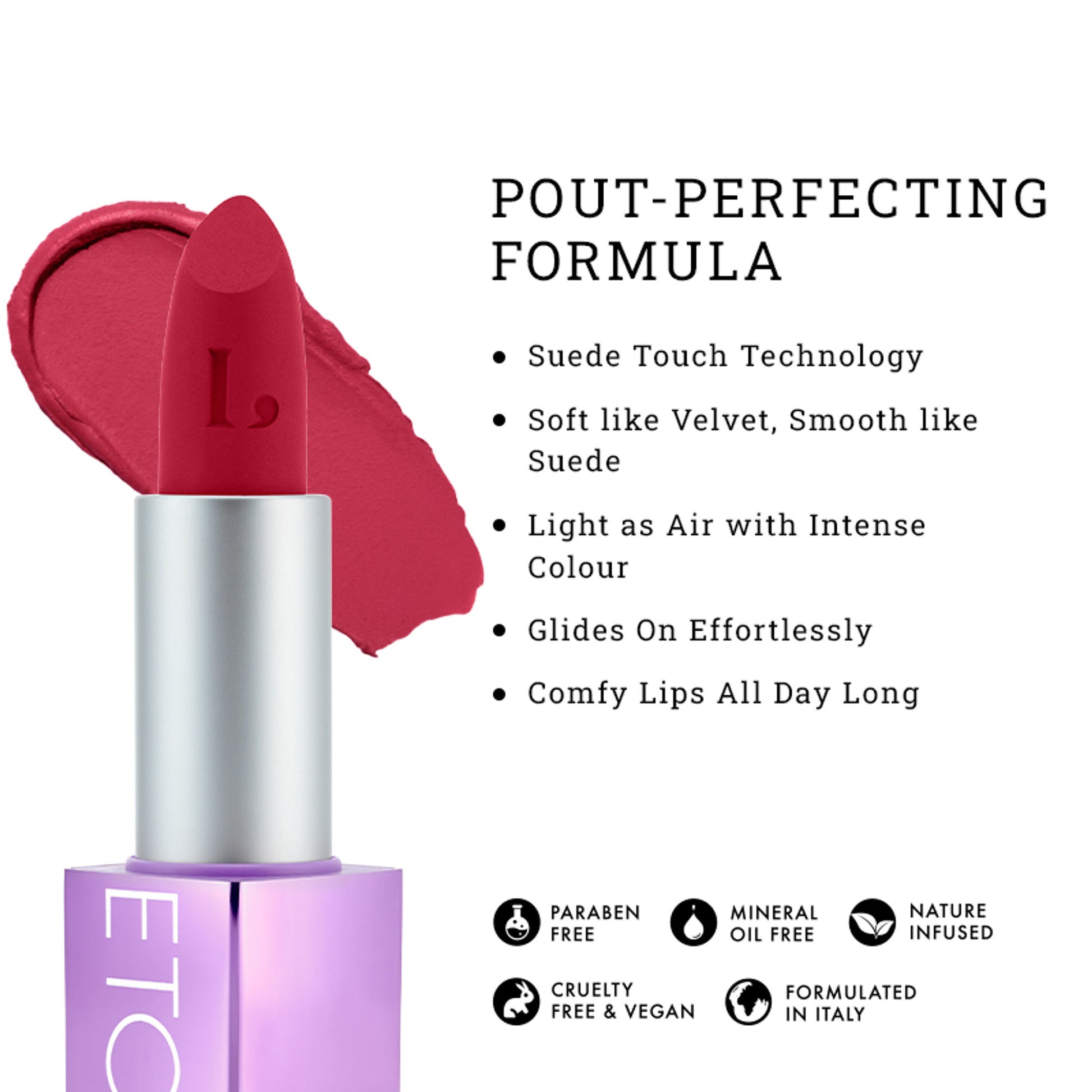 LOVETC High Definition Matte Lipstick, Transfer-Proof & Non-Drying - Call The Shots